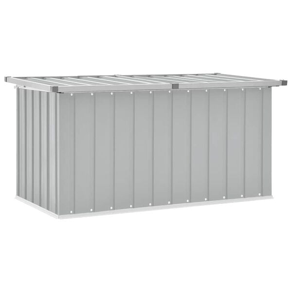vidaXL Caja de almacenaje para jard&iacute;n gris 129x67x65 cm