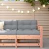 vidaXL Sill&oacute;n de jard&iacute;n con cojines madera maciza de abeto Douglas