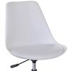 vidaXL Sillas de comedor giratorias 2 unidades cuero sint&eacute;tico blanco