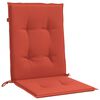 vidaXL Cojines silla respaldo bajo 6 ud tela rojo melange 100x50x4 cm