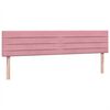 vidaXL Cama box spring con colch&oacute;n terciopelo rosa 180x220 cm