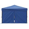 vidaXL Carpa para fiestas plegable con paredes laterales azul 3x3 m