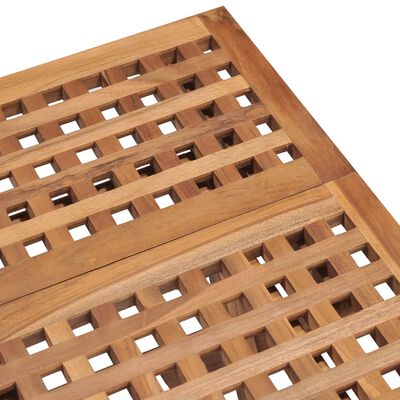 vidaXL Set comedor de jardín plegable 3 piezas madera de teca cojines