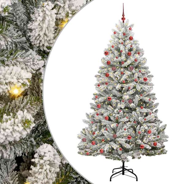 vidaXL &Aacute;rbol de Navidad artificial Verde y 210 cm PVC y Metal