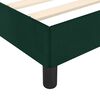 vidaXL Estructura de cama sin colch&oacute;n terciopelo verde oscuro 80x200cm