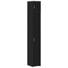 vidaXL Cabinete de almacenamiento con estanter&iacute;as Roble Negro