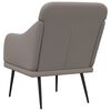 vidaXL Sill&oacute;n de tela gris taupe 63x76x80 cm