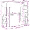 vidaXL Estructura de litera con escritorio Roble Sonoma 98.5 x 200 cm