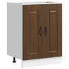 vidaXL Mueble bajo para fregadero Kalmar roble marr&oacute;n 60x46x81,5 cm