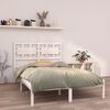 vidaXL Estructura de cama madera maciza de pino blanca 120x200 cm