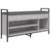 vidaXL Banco zapatero madera de ingenier&iacute;a gris Sonoma 105,5x32x57,5cm