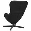 vidaXL Sill&oacute;n huevo Negro 63 x 73 x 90 cm Terciopelo