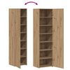 vidaXL Aparador 3 pcs Roble artesanal
