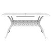 vidaXL Juego de comedor de jard&iacute;n 7 piezas aluminio fundido blanco