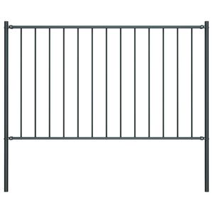 vidaXL Panel de valla Woerden con postes de acero, 1,7 x 1 m, antracita