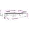 vidaXL Estructura cama madera maciza negra 140x190 cm