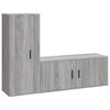 vidaXL Set de muebles para TV 2 pzas madera contrachapada gris Sonoma