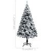 vidaXL &Aacute;rbol de Navidad artificial verde con nieve 120 cm