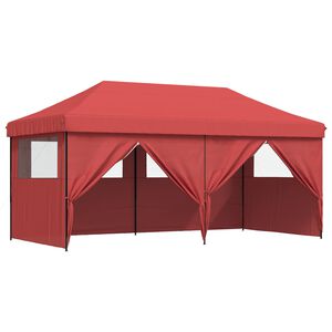 vidaXL Carpa de Fiesta Burdeos 292 x 580 x 315 cm Tela Oxford