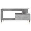 vidaXL Mesa de centro madera contrachapada gris hormig&oacute;n 90x49x45 cm