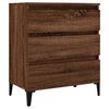 vidaXL Aparador madera contrachapada marr&oacute;n roble 60x35x70 cm