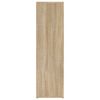 vidaXL Aparador madera contrachapada color roble Sonoma 80x30x106 cm