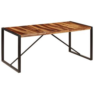 vidaXL Mesa de comedor 180x90x75 cm madera maciza de acacia