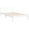 vidaXL Estructura cama sin colch&oacute;n madera maciza pino blanca 100x200cm