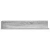 vidaXL Estantes de pared 2 uds madera gris Sonoma 100x16,5x16,5 cm
