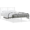 vidaXL Estructura cama sin colch&oacute;n con cabecero metal blanco 120x190cm