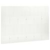 vidaXL Biombo divisor de 6 paneles acero blanco 240x180 cm