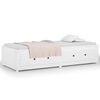 vidaXL Sof&aacute; cama de madera maciza de pino blanco 90x190 cm