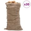 vidaXL Sacos de yute 30 unidades 65x135 cm 100% yute 220 g/m&sup2;