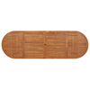 vidaXL Mesa de comedor jardín 280x90x75 cm madera maciza de acacia