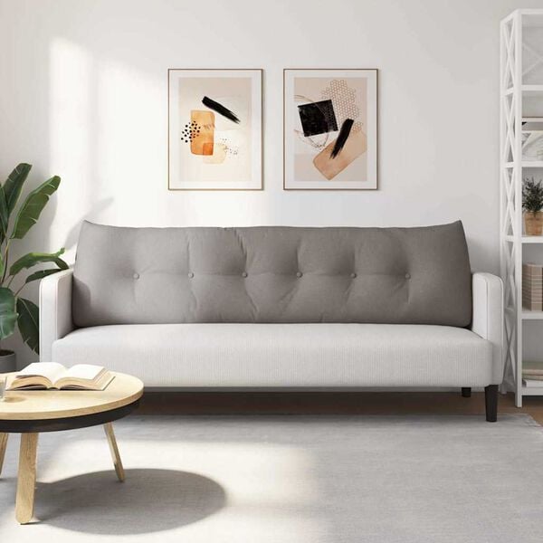 vidaXL Coj&iacute;n de Espalda Taup&eacute; 180 x 24 x 50 cm tela