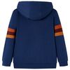 Sudadera infantil con capucha azul marino 116