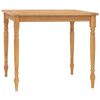 vidaXL Set de comedor de jardín 3 pzas y cojines madera maciza de teca