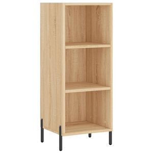 vidaXL Aparador de madera de ingenier&iacute;a roble Sonoma 34,5x32,5x90 cm