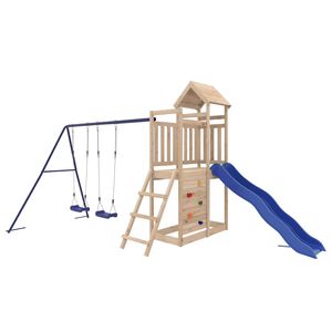 vidaXL Parque infantil de exterior madera maciza de pino