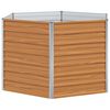 vidaXL Cama de Jard&iacute;n Elevada Marr&oacute;n Claro 129 x 129 x 77 cm