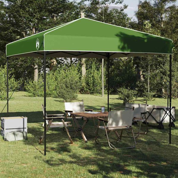 vidaXL Carpa Dosel Manual Verde 243 x 243 x 251 cm tela
