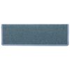vidaXL Alfombrillas para escaleras 30 unidades 65x21x4 cm Azul Mar Borde Rectangular