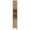 vidaXL Armario de baño madera contrachapada roble artisan 30x30x190 cm