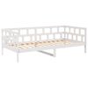 vidaXL Sof&aacute; cama madera maciza de pino blanco 80x200 cm