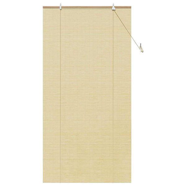 vidaXL Estor enrollable con cortinas Naturaleza 100 x 220 cm Bamb&uacute;