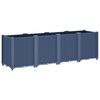 vidaXL Jardinera PP azul gris 160x40x53 cm