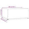 vidaXL Fundas muebles jard&iacute;n 2 uds 8 ojales rectangular 180x135x80 cm