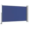 vidaXL Toldo lateral retr&aacute;ctil para patio azul 140x300 cm