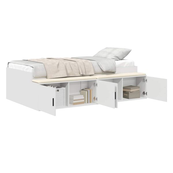 vidaXL Estructura de cama con caj&oacute;n 100 x 200 cm Madera contrachapada