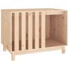 vidaXL Caseta para perros madera maciza de pino 90x60x67 cm
